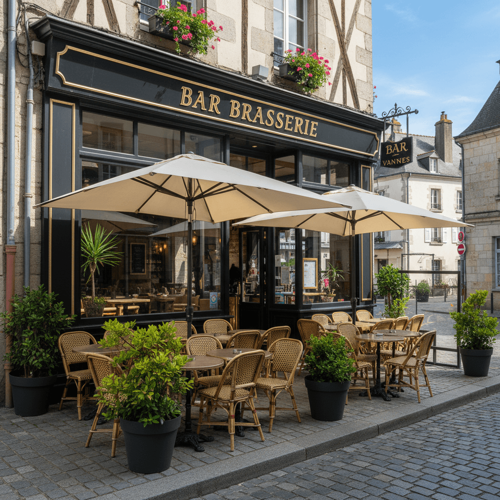 Bar-brasserie 180m² à Vannes : terrasse - licence IV - Image 1
