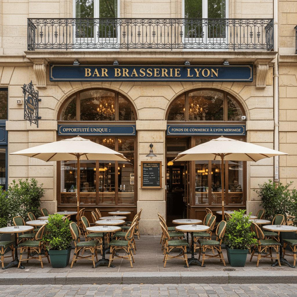 Bar-brasserie 250m² à Lyon : terrasse - licence IV
