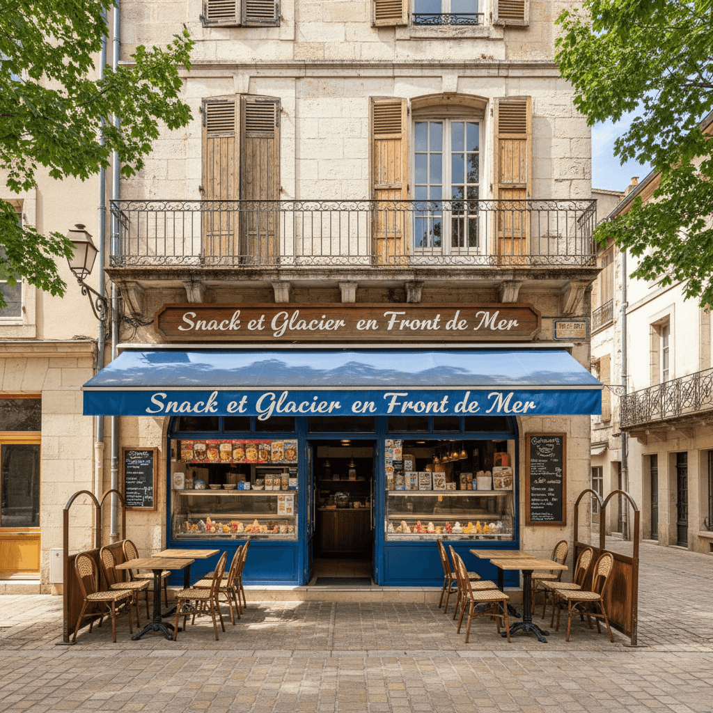 Fast-food à Carcassonne : terrasse - extraction - Image 1