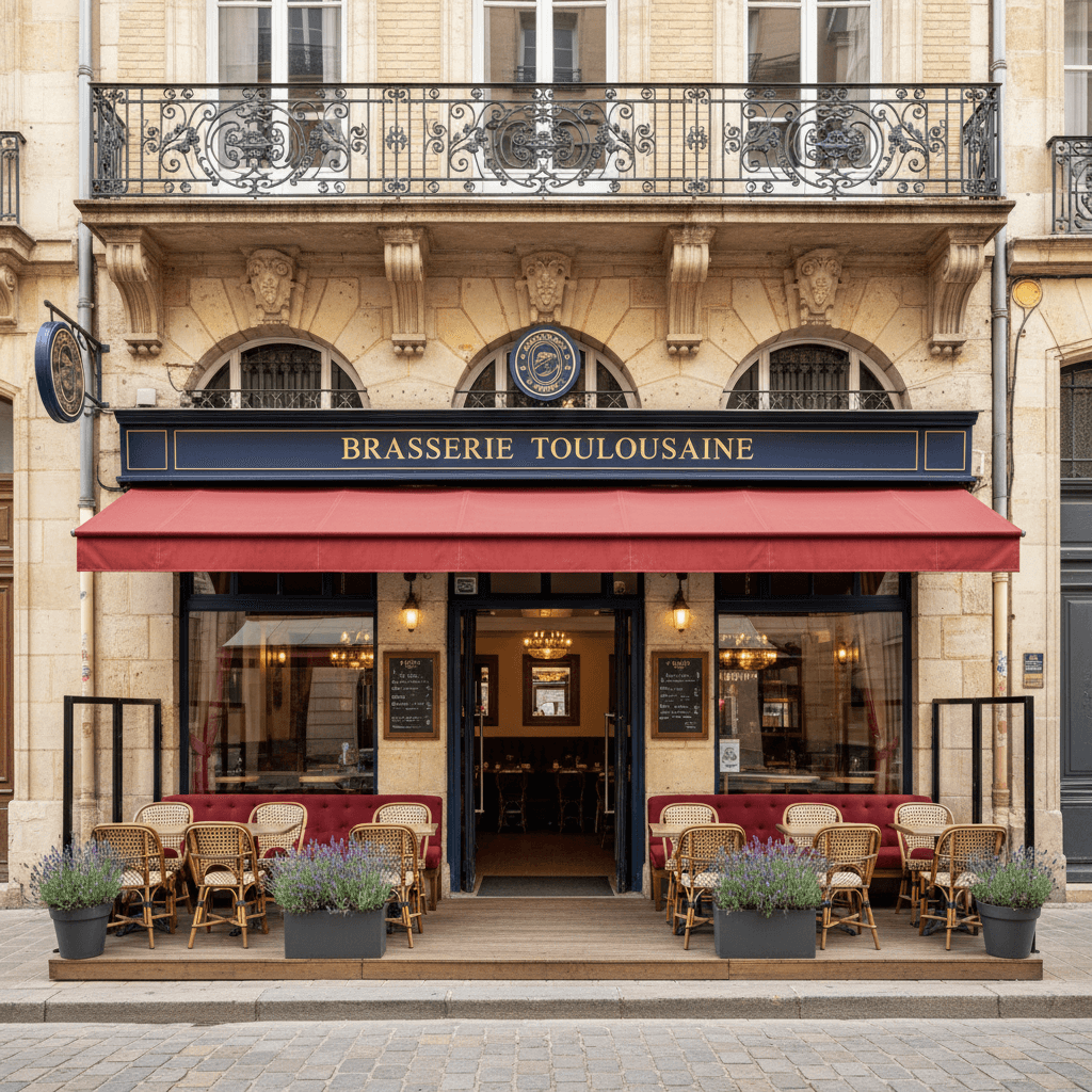 Bar-brasserie à Toulouse : terrasse - licence IV