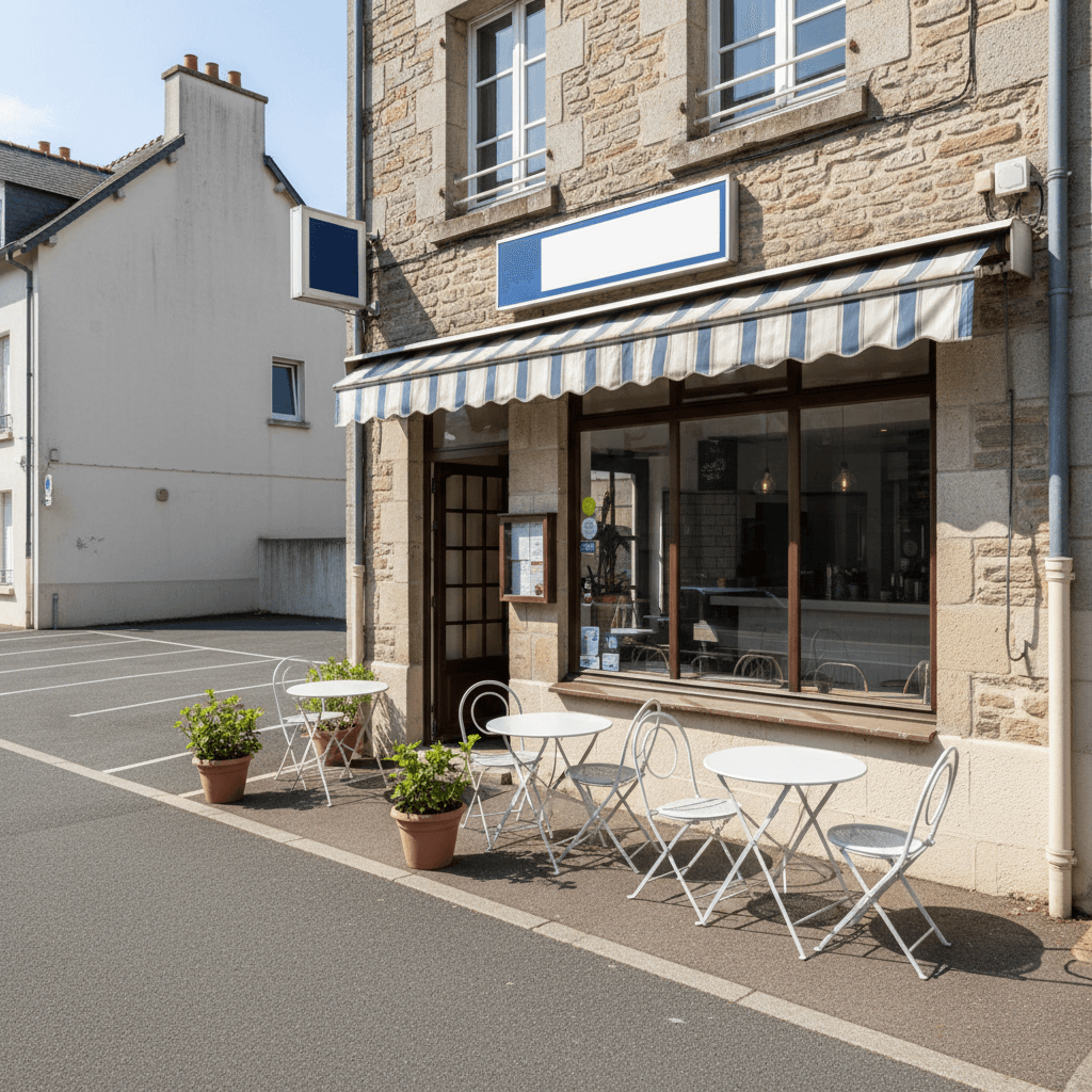 Restaurant à Saint-Brieuc : terrasse - licence IV - Image 1