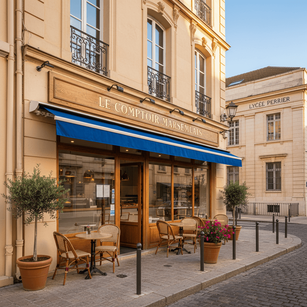 Fast-food 27m² à Marseille : terrasse - licence IV