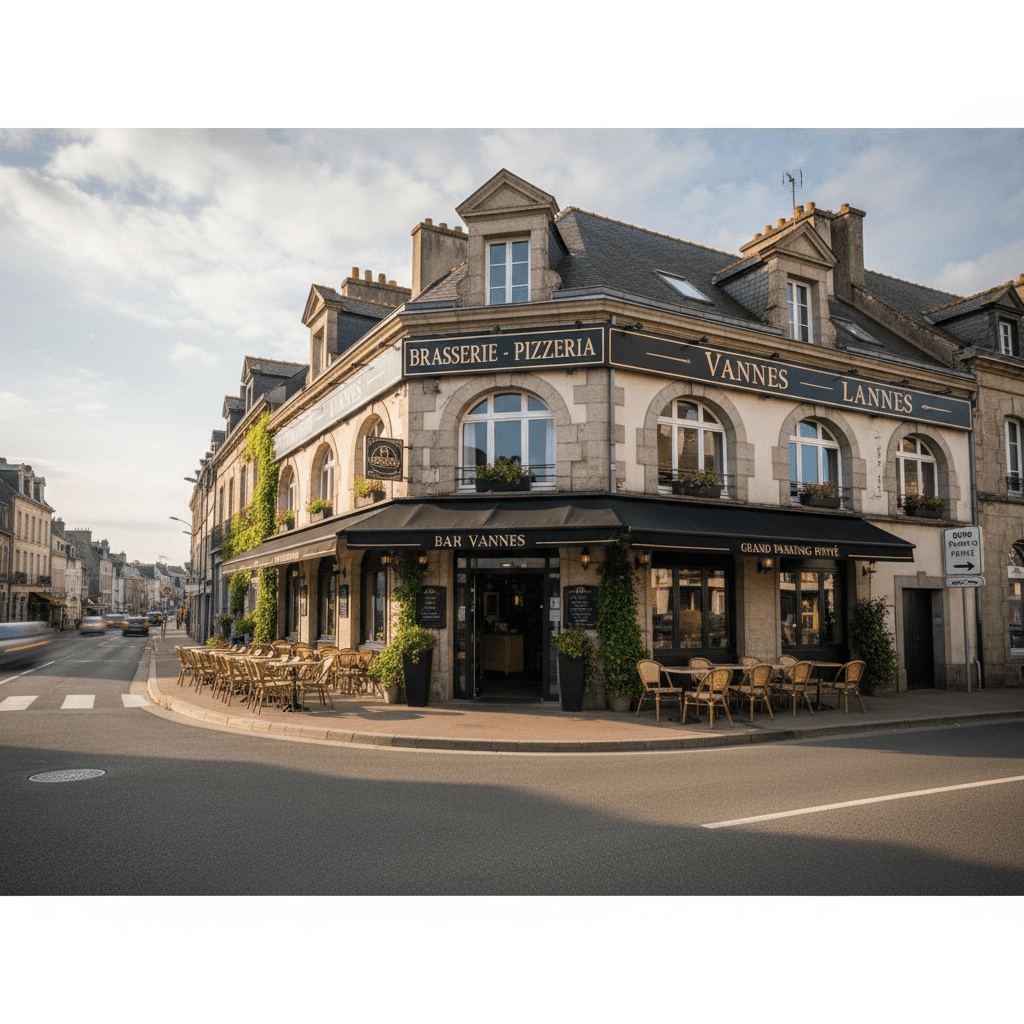Bar-brasserie à Vannes : terrasse - licence IV - Image 1
