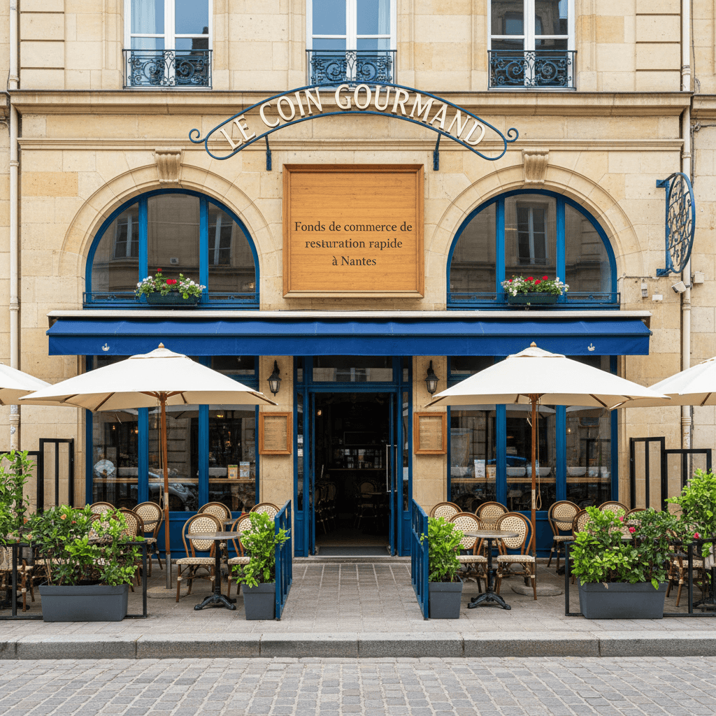 Fast-food 180m² à Nantes : terrasse - licence IV