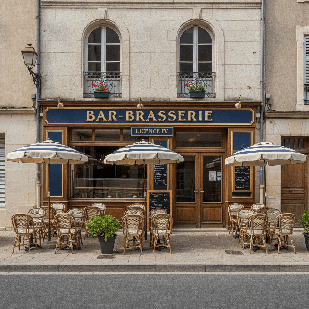 Bar-brasserie 300m² à Sauvian : terrasse - licence IV - Image 1