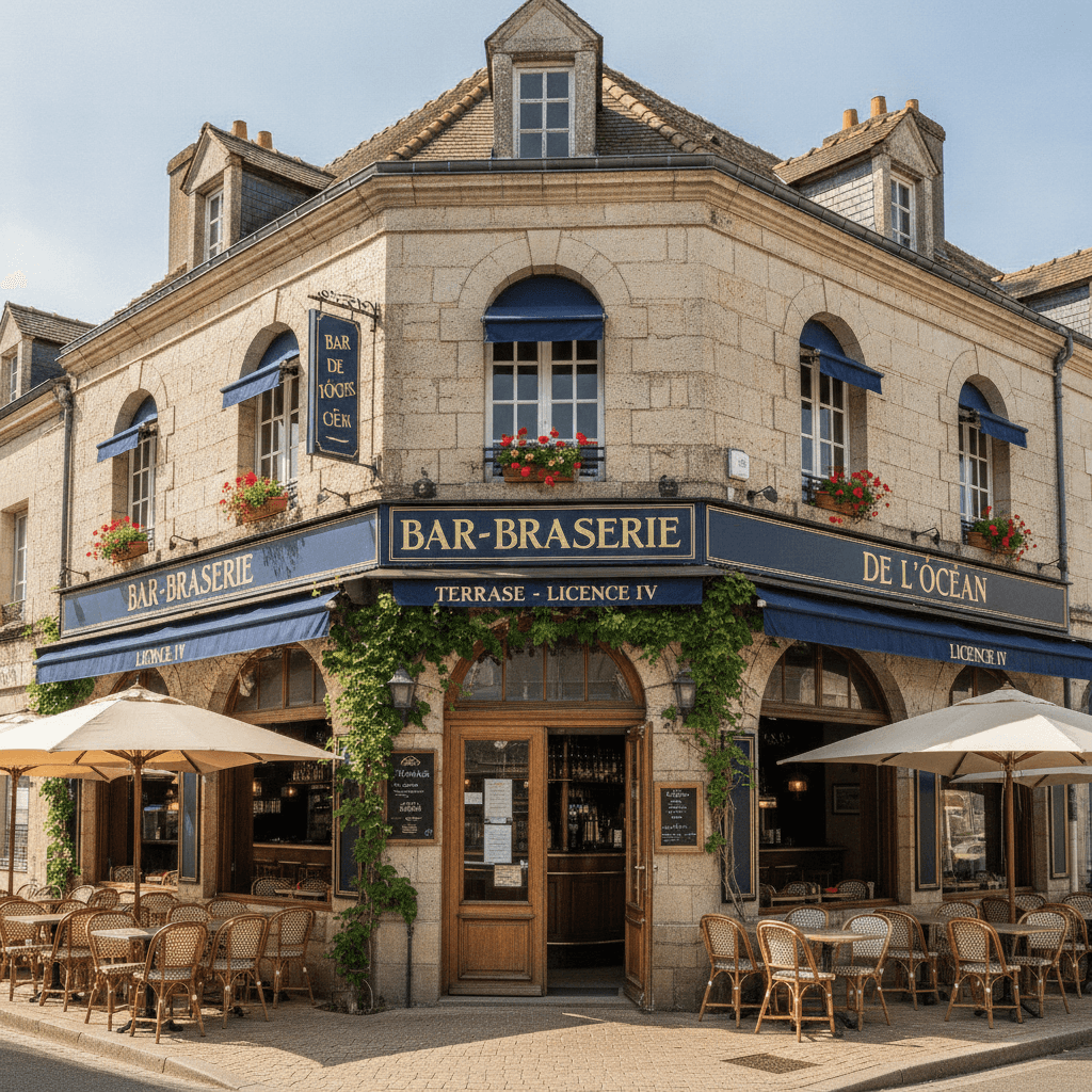 Bar-brasserie 280m² à Saint-Lyphard : terrasse - licence IV - Image 1