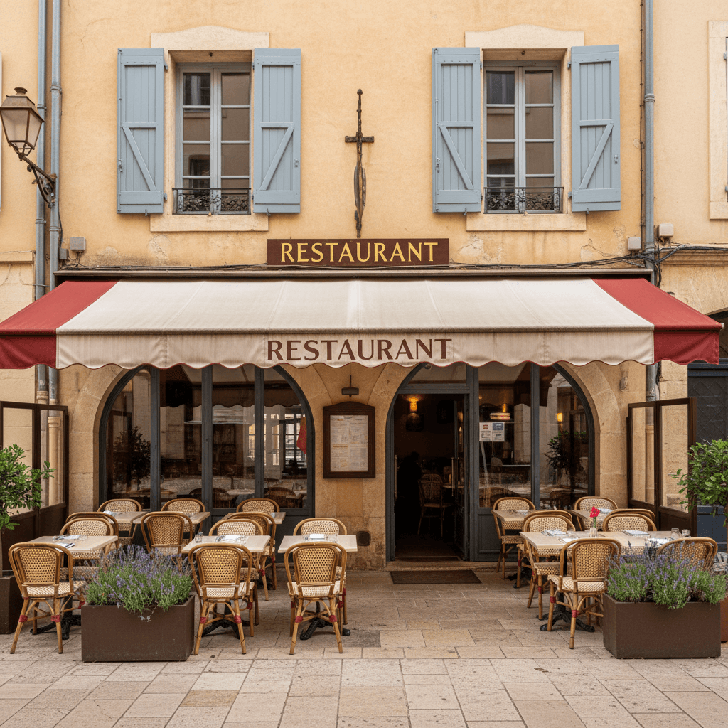 Restaurant 100m² à Aix-En-Provence : terrasse - extraction