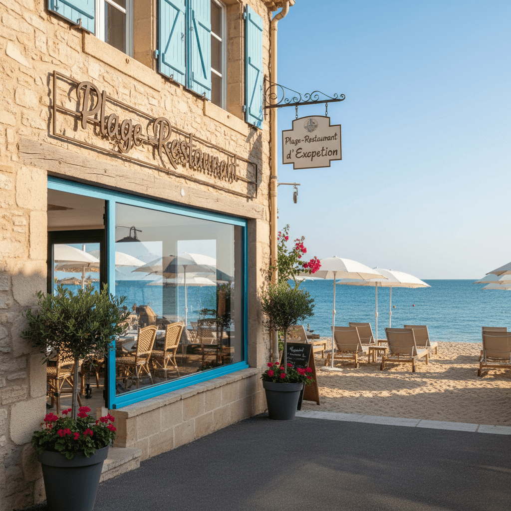 Restaurant à Le Lavandou : terrasse - licence IV - Image 1