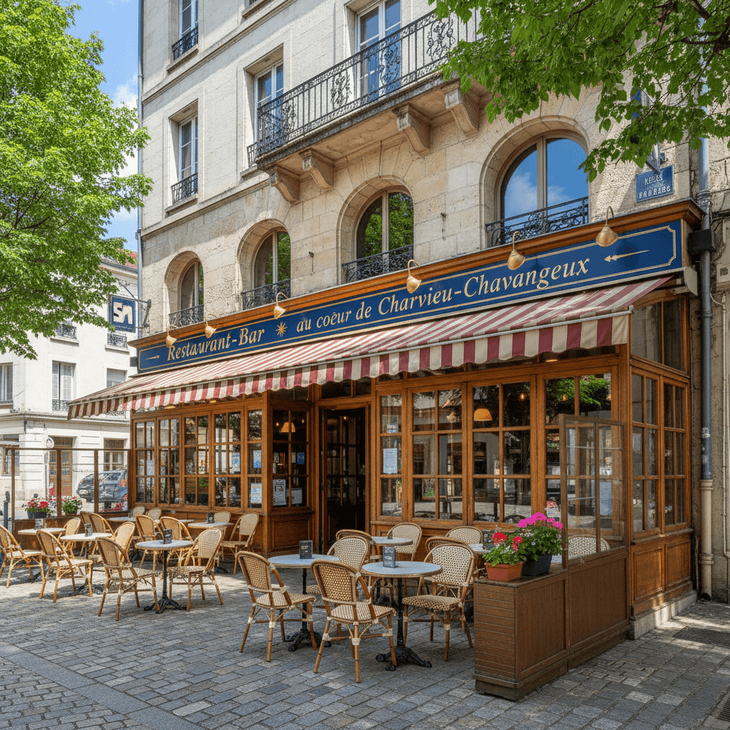 Bar-brasserie 200m² à Charvieu-Chavagneux : terrasse - licence IV - Image 1