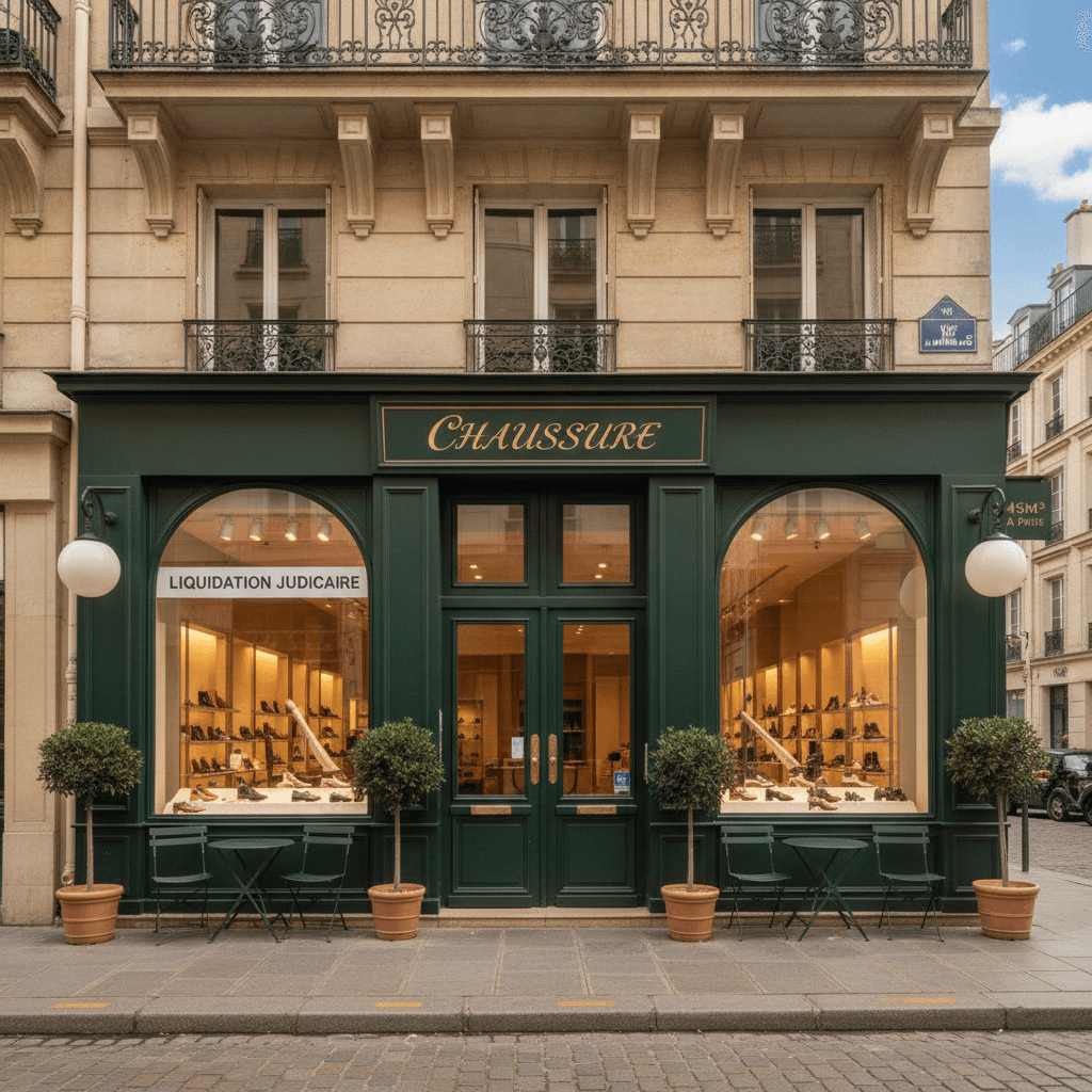 Chaussure 145m² à Paris en liquidation judiciaire