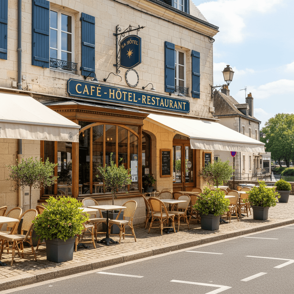 Restaurant 430m² à Branges : terrasse - licence IV - Image 1