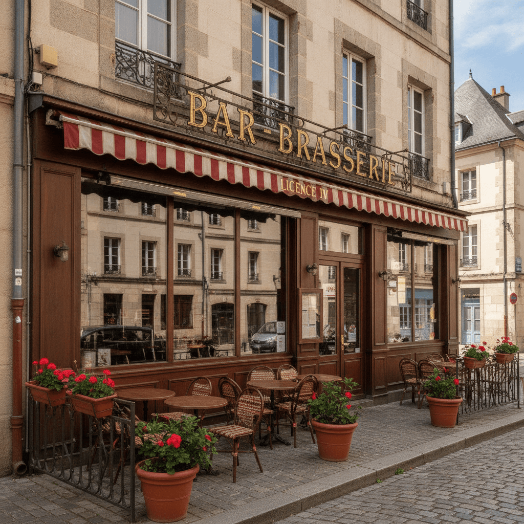 Bar-brasserie 120m² à Clermont-Ferrand : terrasse - licence IV