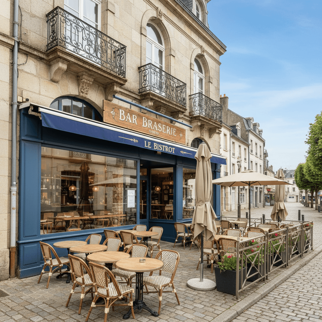 Bar-brasserie à Muzillac : terrasse - licence IV - Image 1