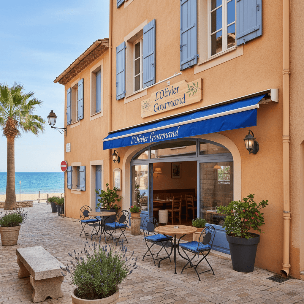 Restaurant à Le Lavandou : terrasse - extraction - Image 1