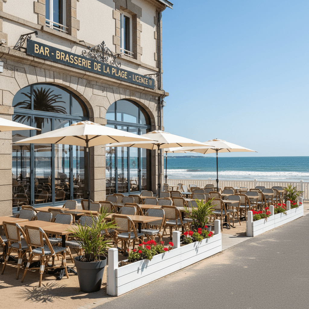 Bar-brasserie : terrasse - licence IV - Image 1