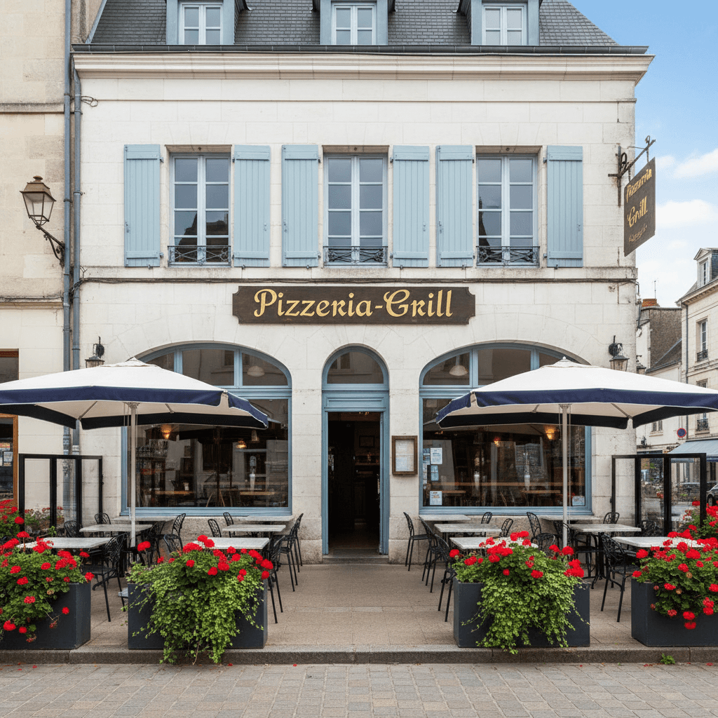Restaurant 70m² à Blois : terrasse - extraction - Image 1