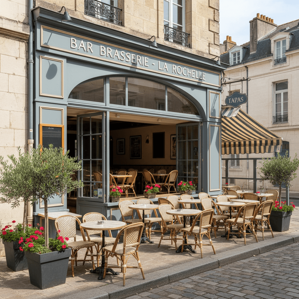 Bar-brasserie à La Rochelle : terrasse - licence IV - Image 1