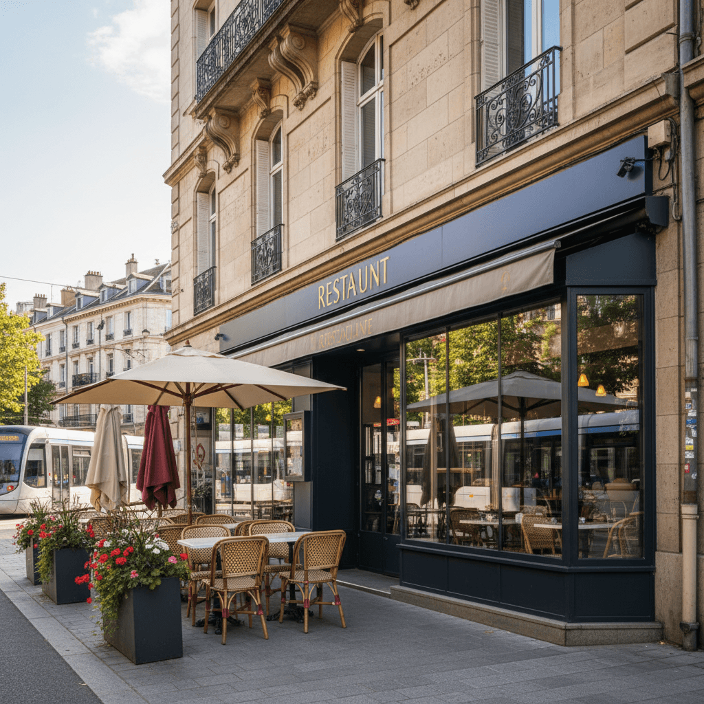 Restaurant 101m² à Grenoble : terrasse - licence IV