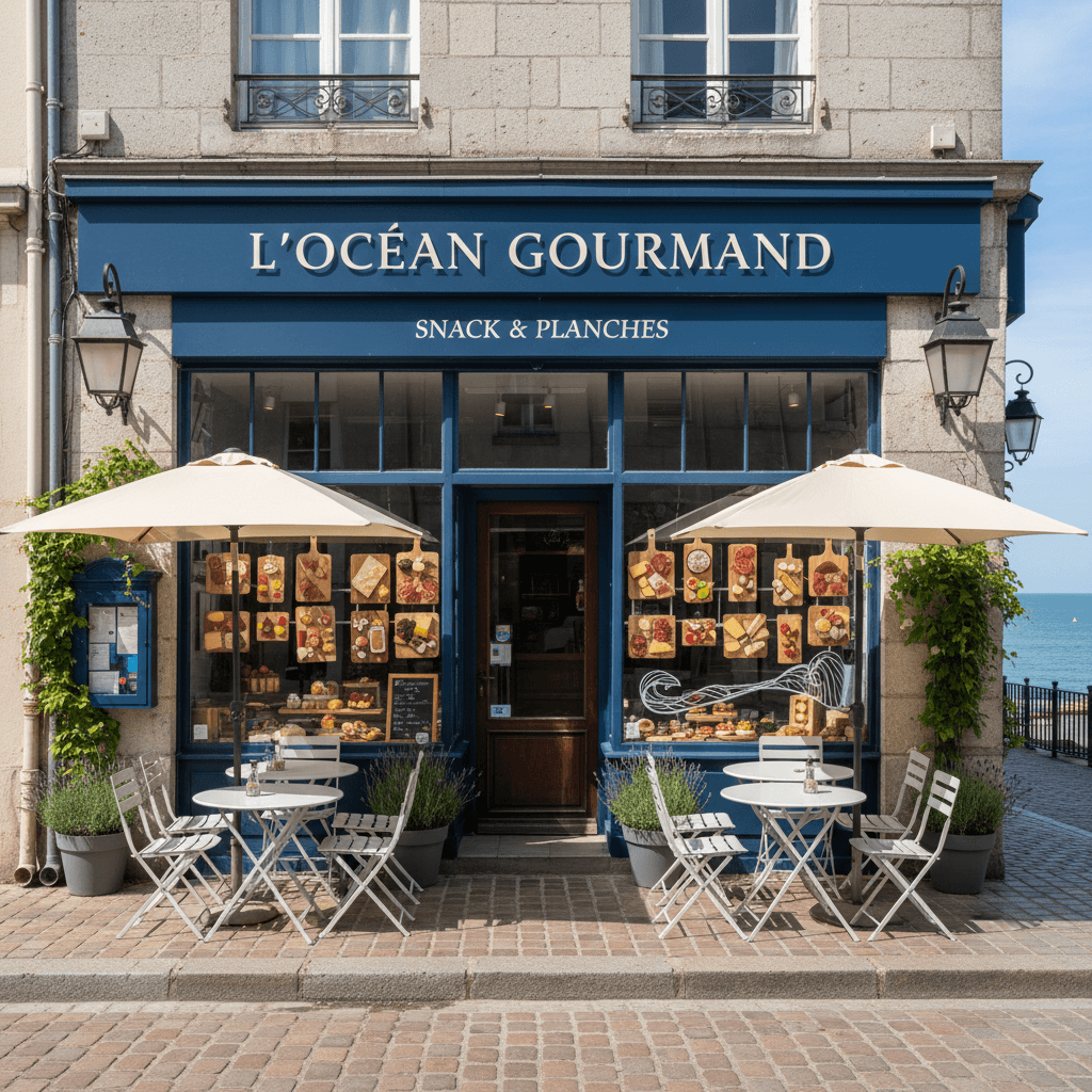 Snack à Nantes : terrasse - cuisine équipée