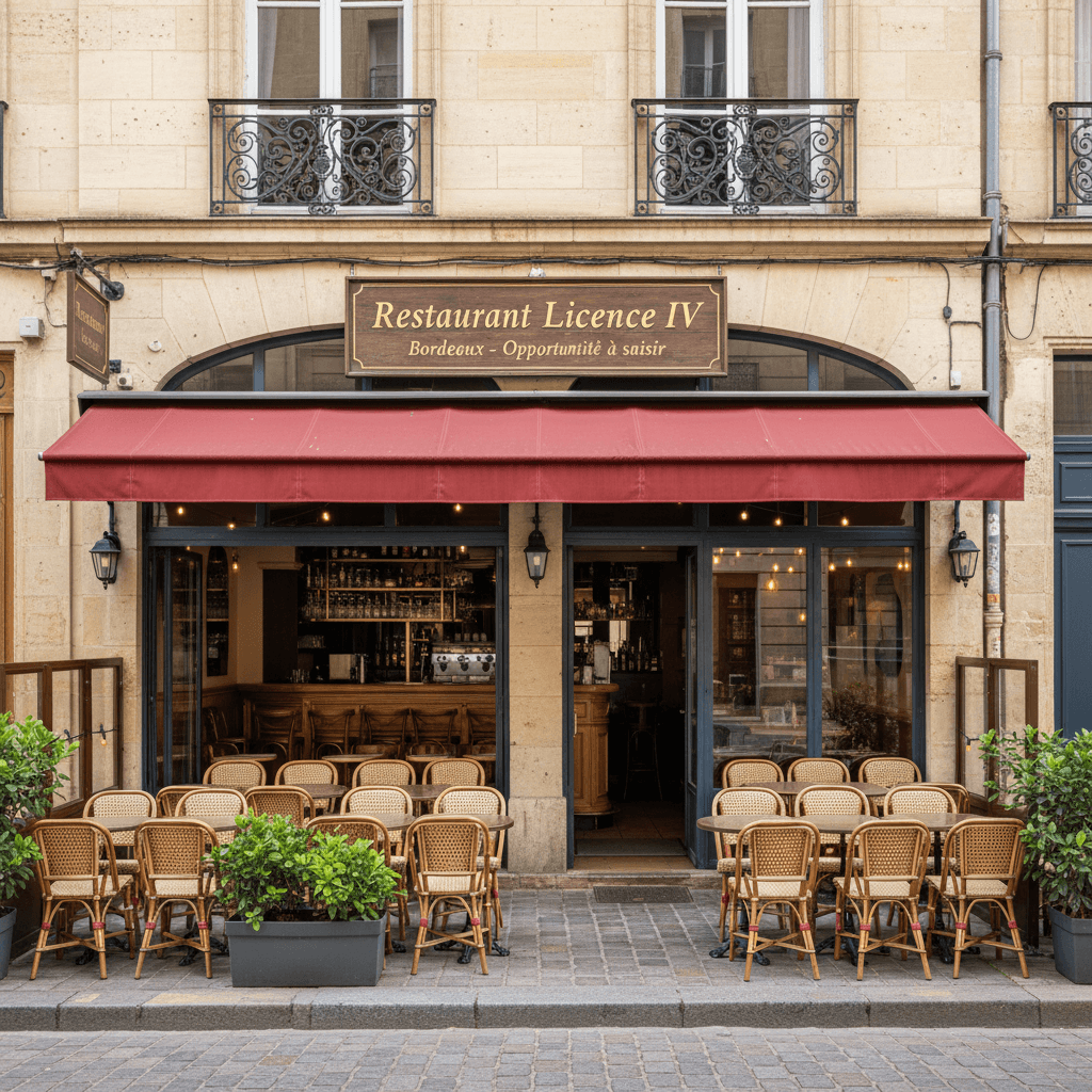 Restaurant 140m² à Bordeaux : terrasse - licence IV