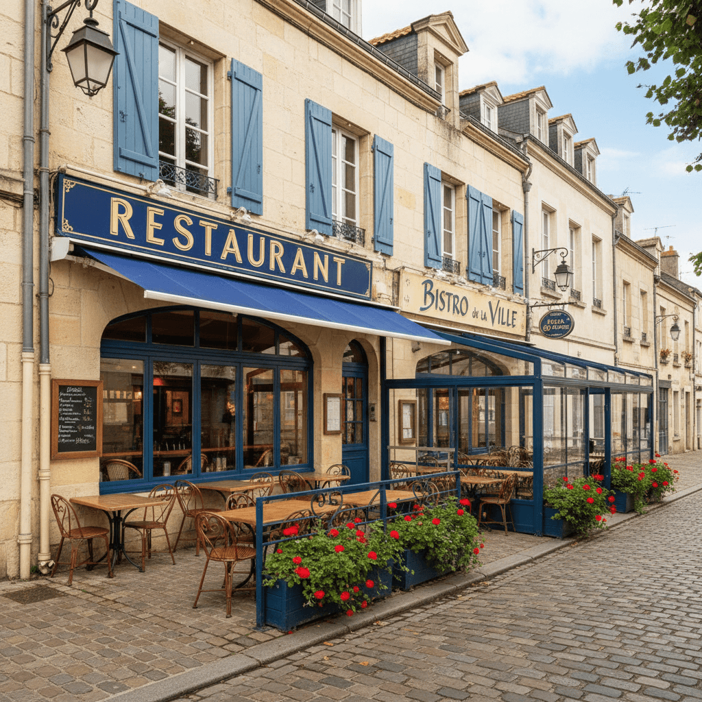 Restaurant à Vannes : terrasse - extraction - Image 1
