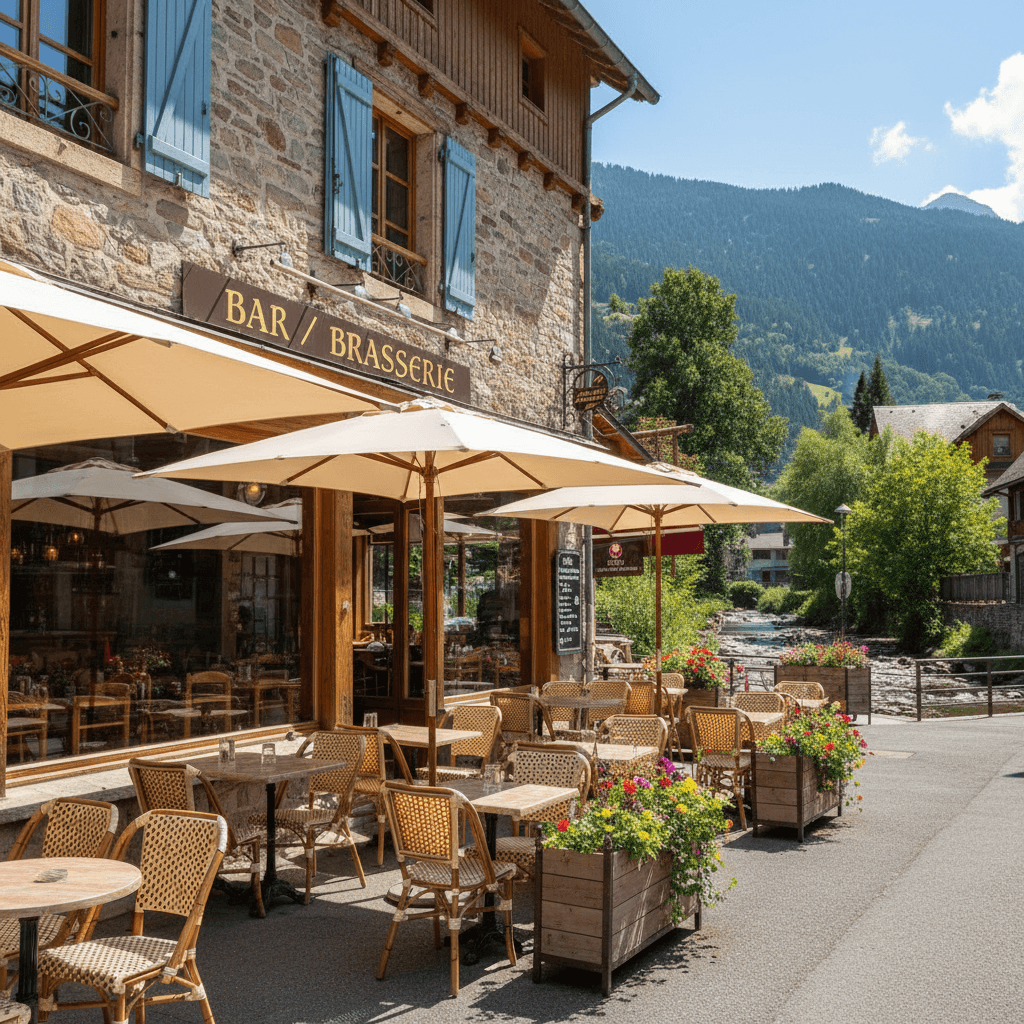 Bar-brasserie 65m² à Saint-Bonnet-En-Champsaur : terrasse - licence IV - Image 1