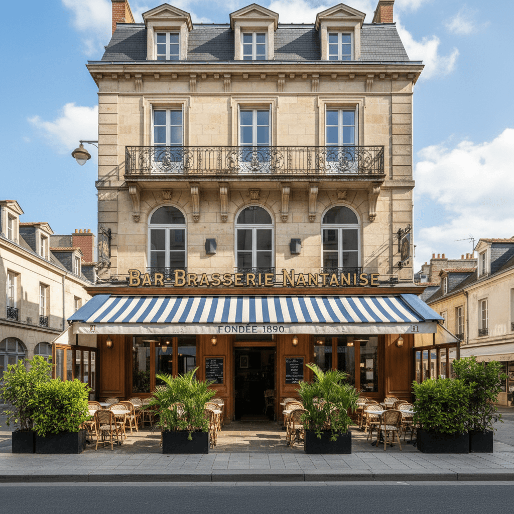 Bar-brasserie à Nantes : terrasse - Image 1