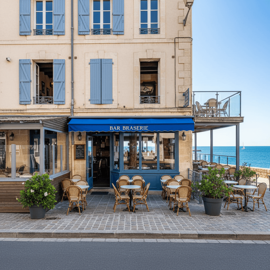 Bar-brasserie 210m² à Toulon : terrasse - licence IV