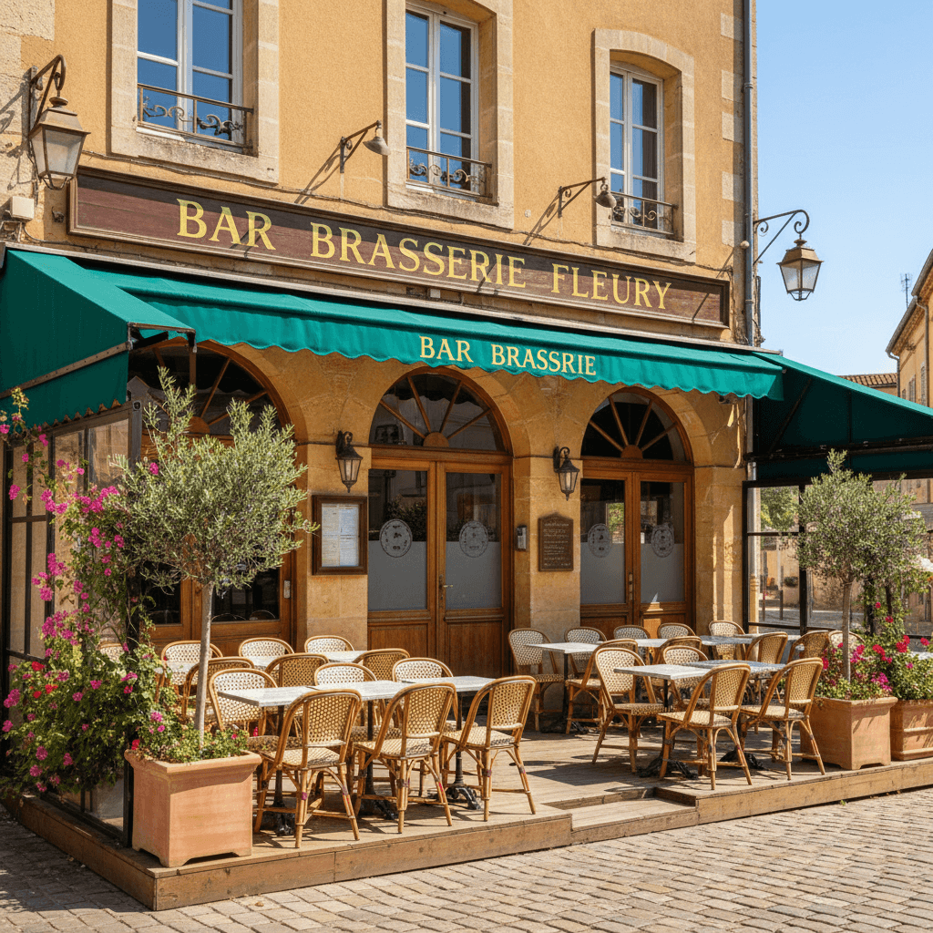 Bar-brasserie 170m² à Fleury : terrasse - licence IV - Image 1
