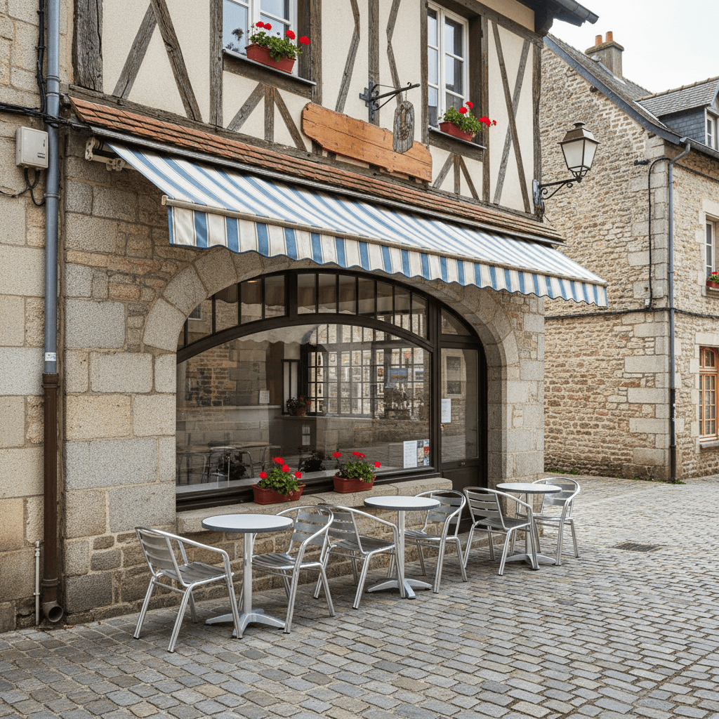 Fast-food 80m² à Fougères : terrasse - licence IV - Image 1