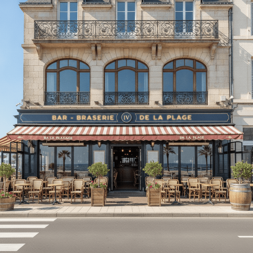 Bar-brasserie 400m² à Les Sables-D'Olonne : terrasse - licence IV - Image 1