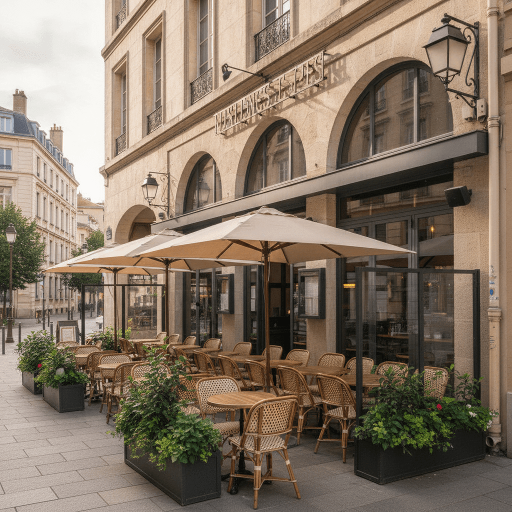 Restaurant 100m² à Lyon : terrasse - licence IV