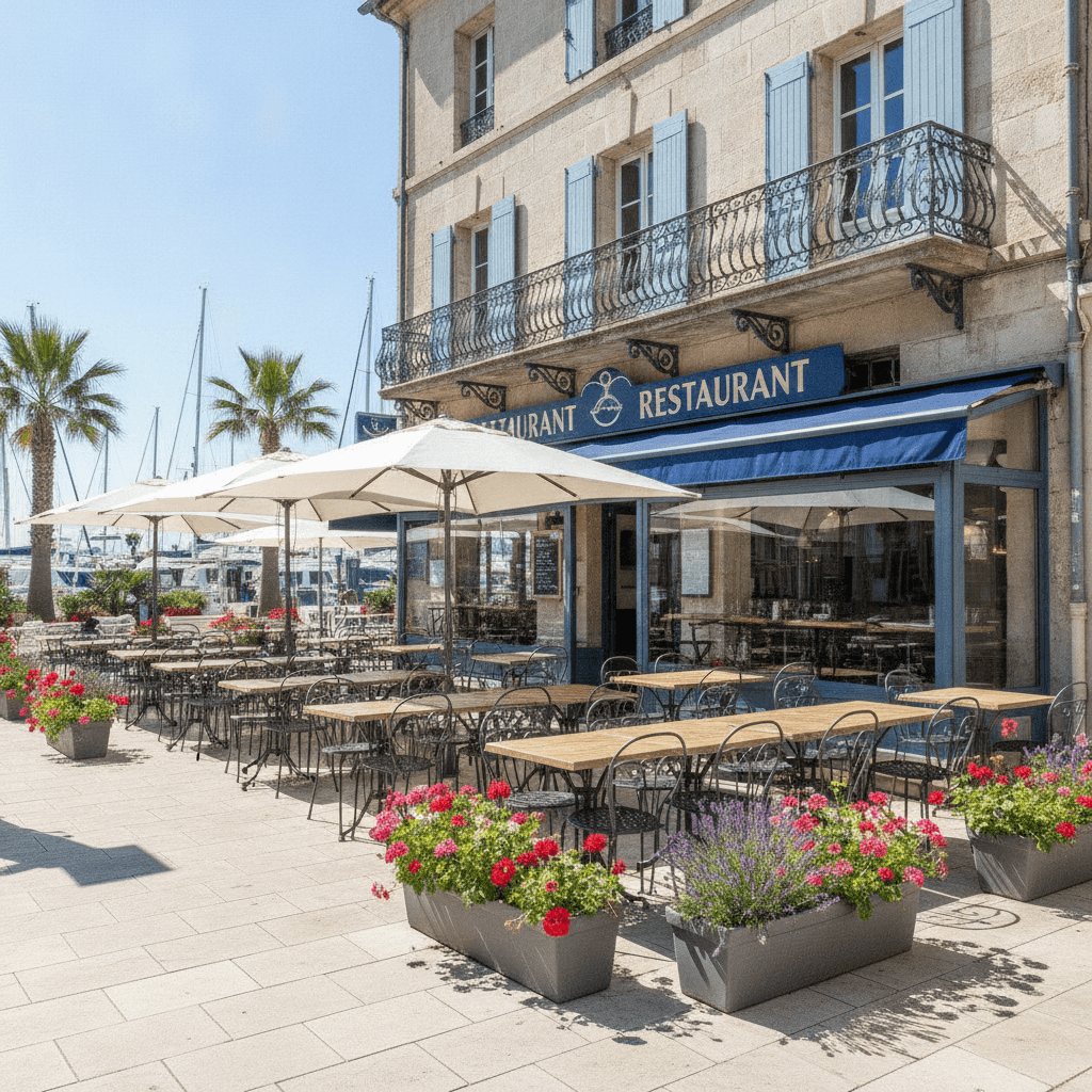 Restaurant 90m² à Le Grau-Du-Roi : terrasse - licence IV - Image 1