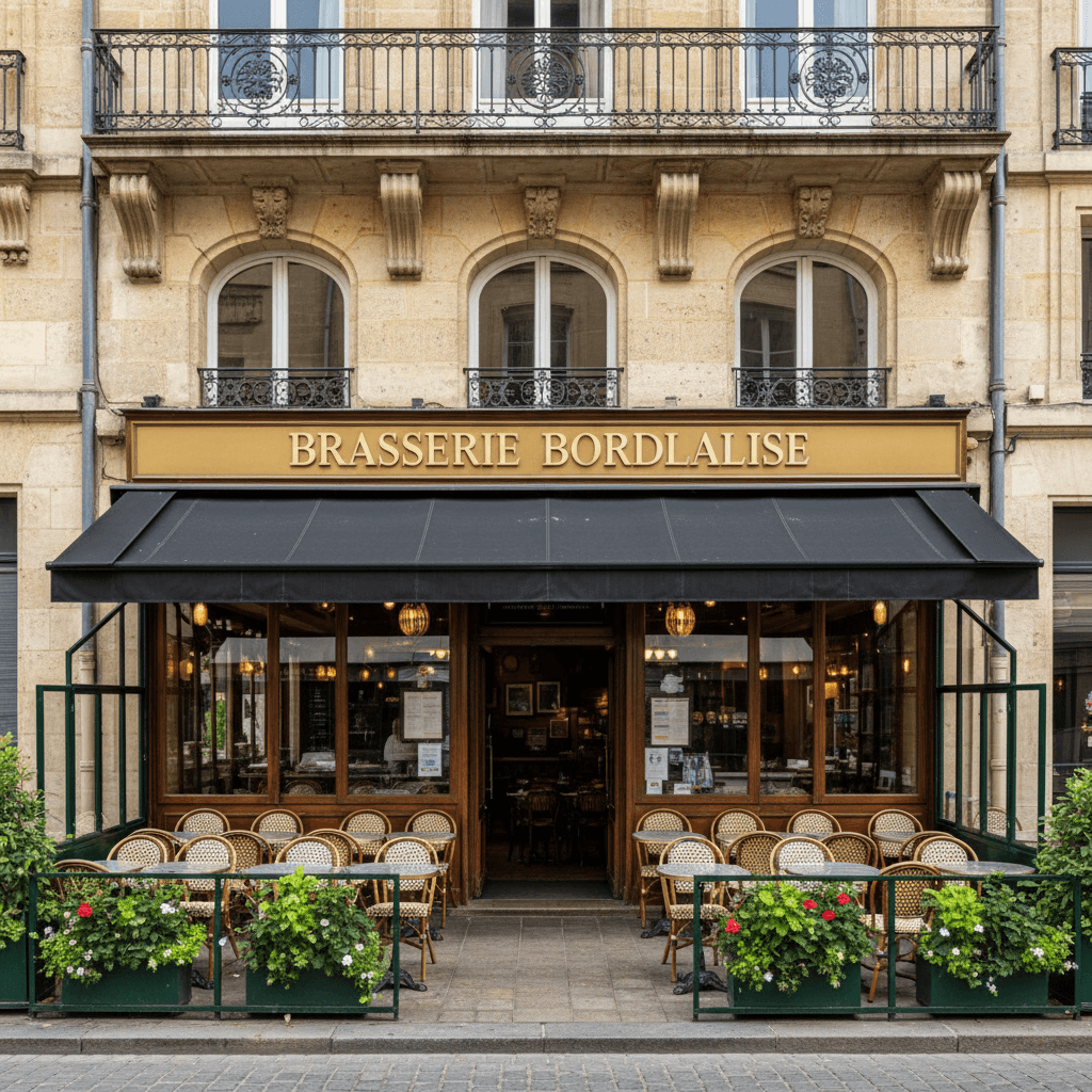 Bar-brasserie 260m² à Bordeaux : terrasse - licence IV