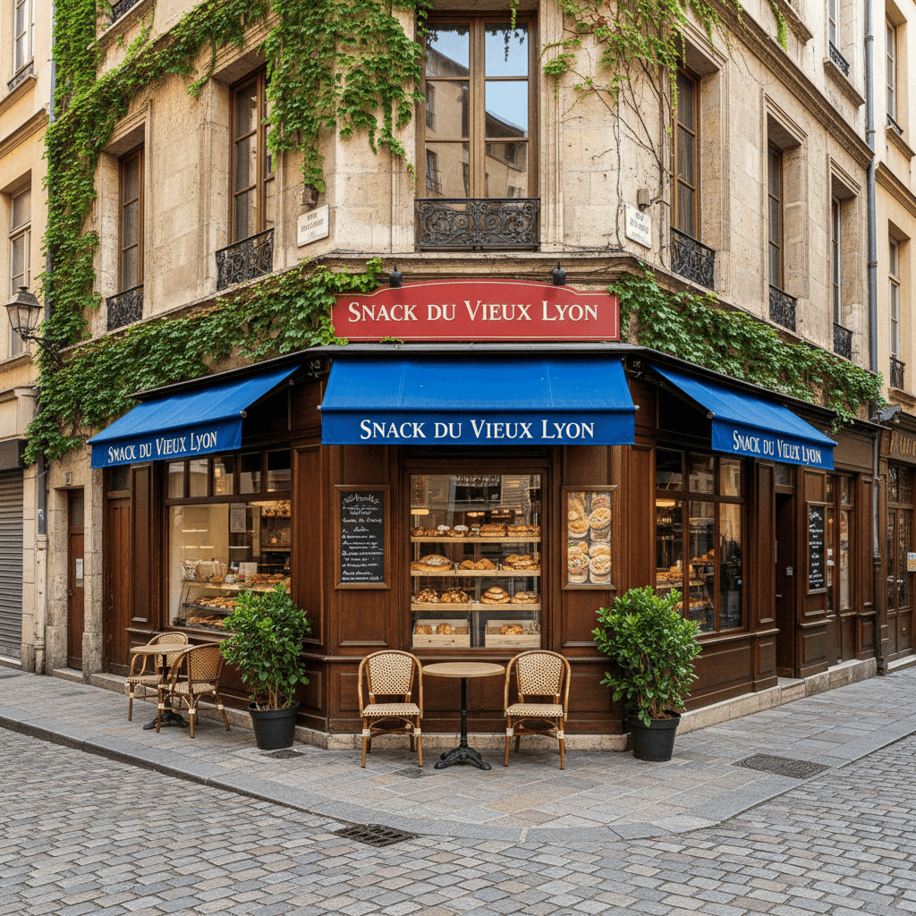 Snack 50m² à Lyon : terrasse