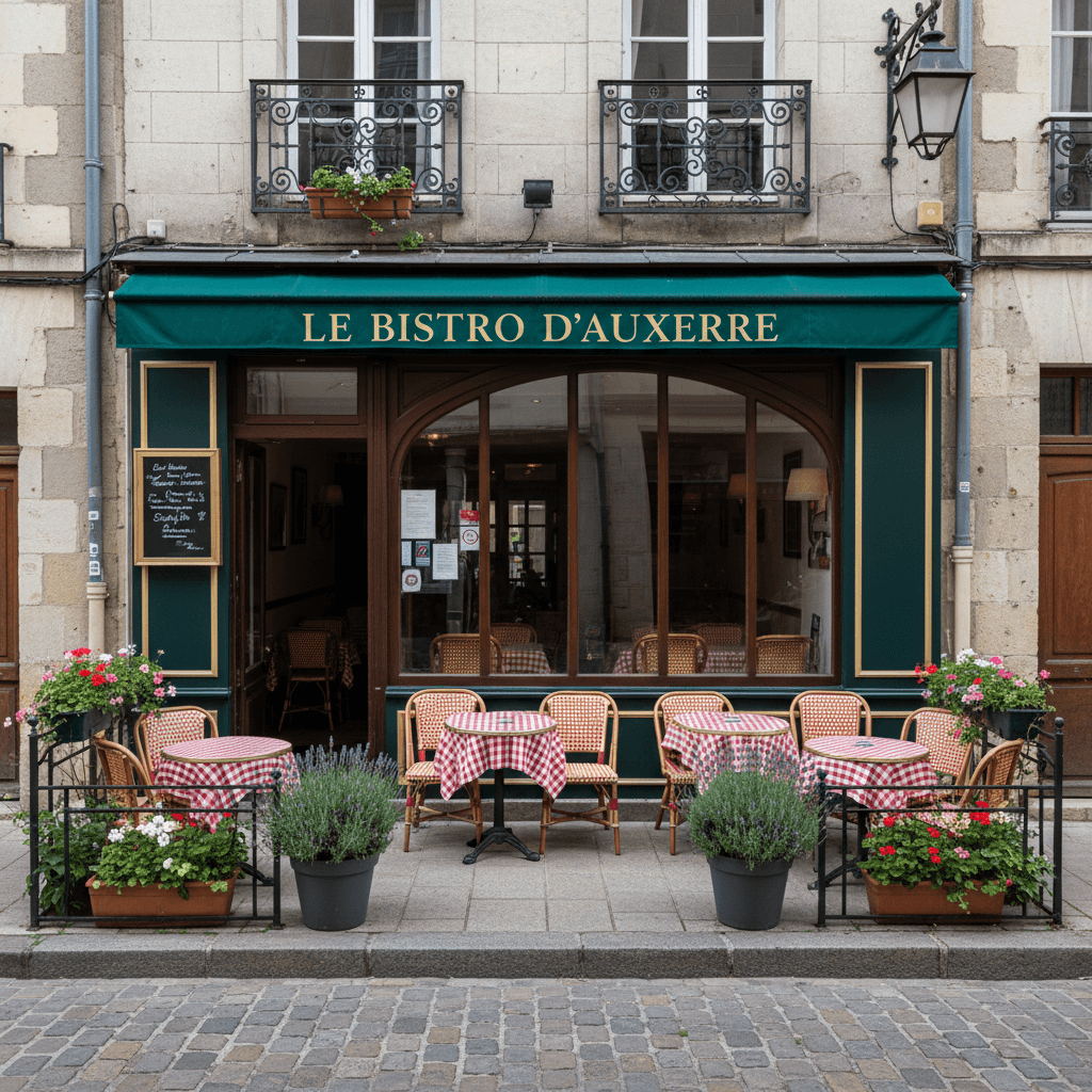 Restaurant 90m² à Auxerre : terrasse - Image 1