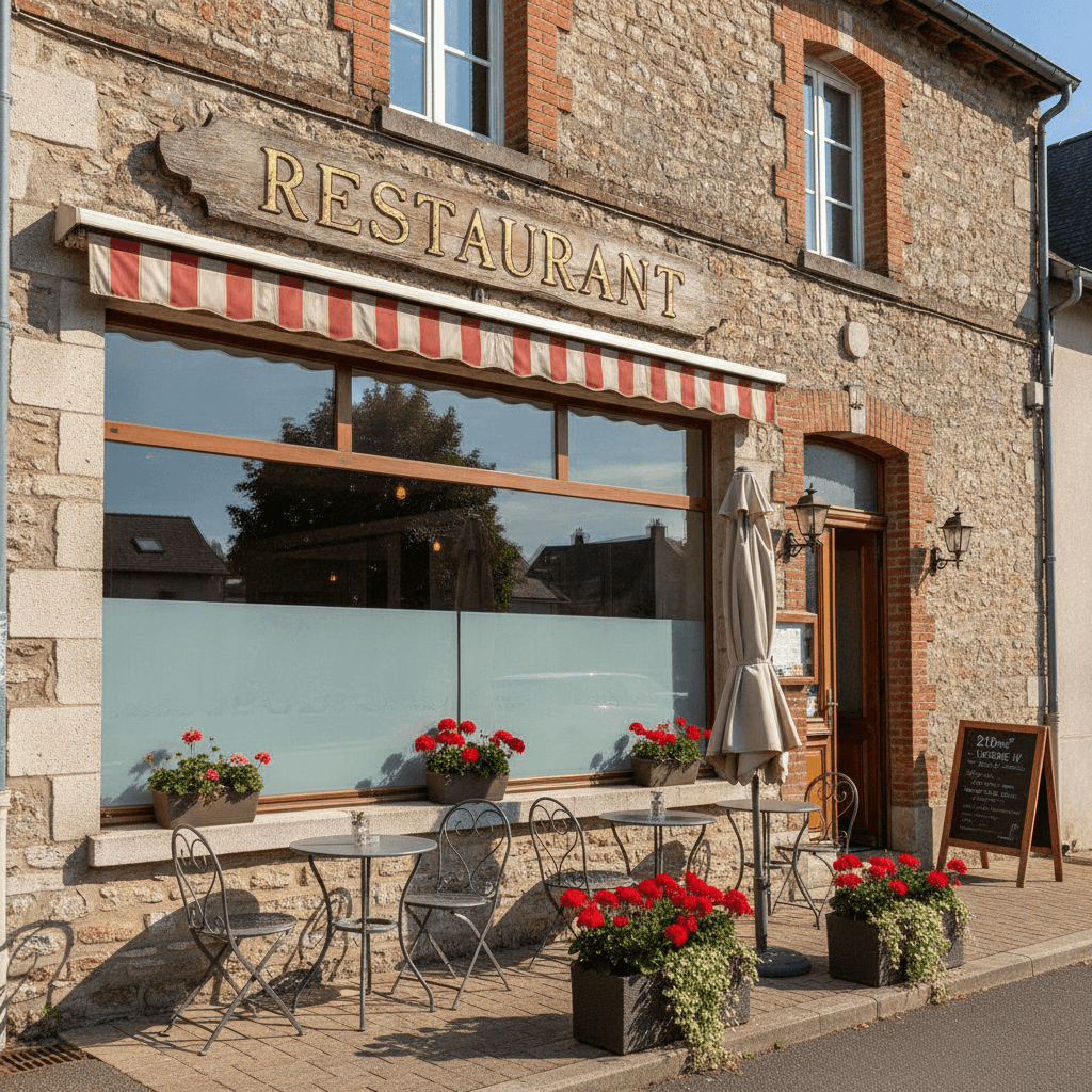 Restaurant 210m² à Vireux-Wallerand : terrasse - licence IV - Image 1