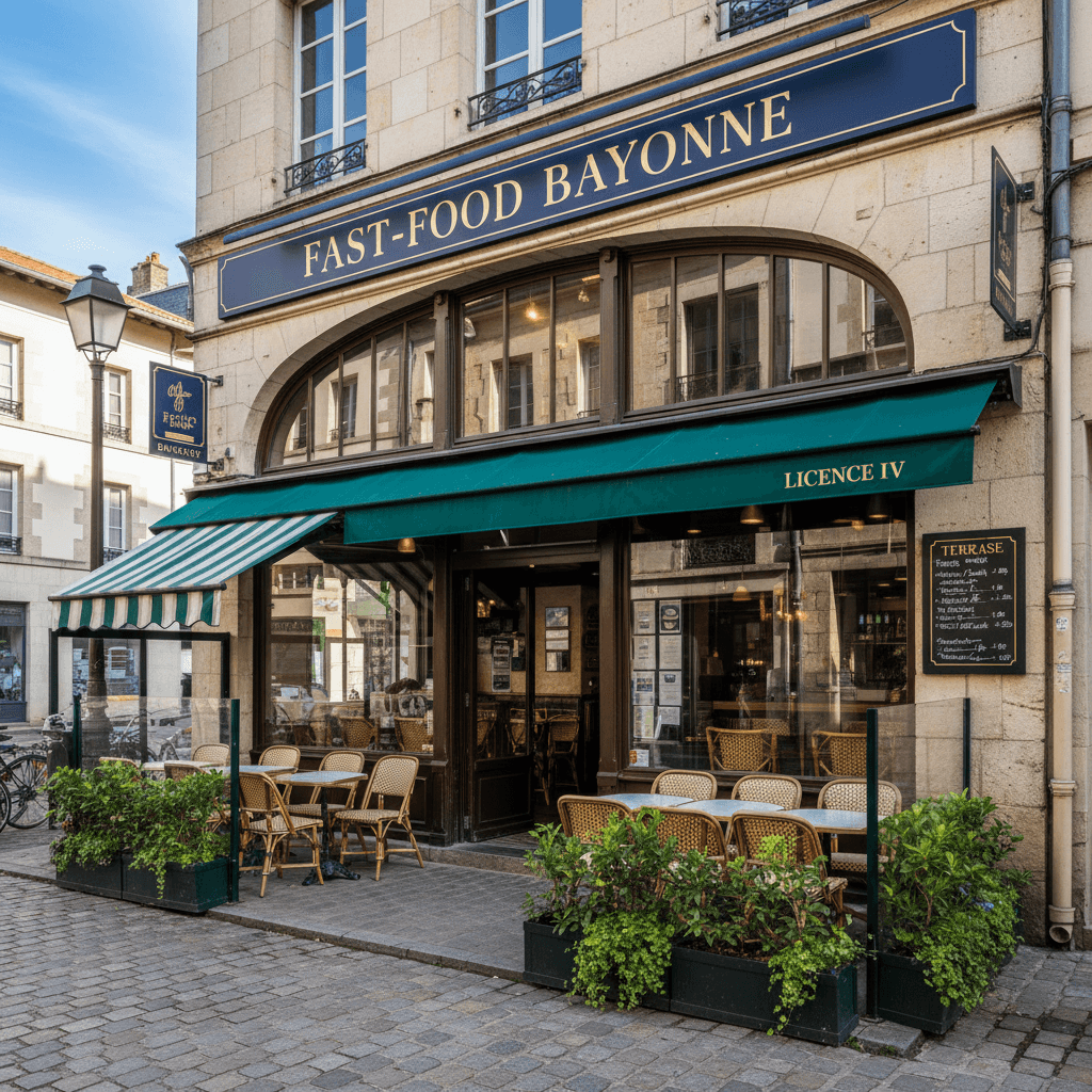 Fast-food 65m² à Bayonne : terrasse - licence IV - Image 1