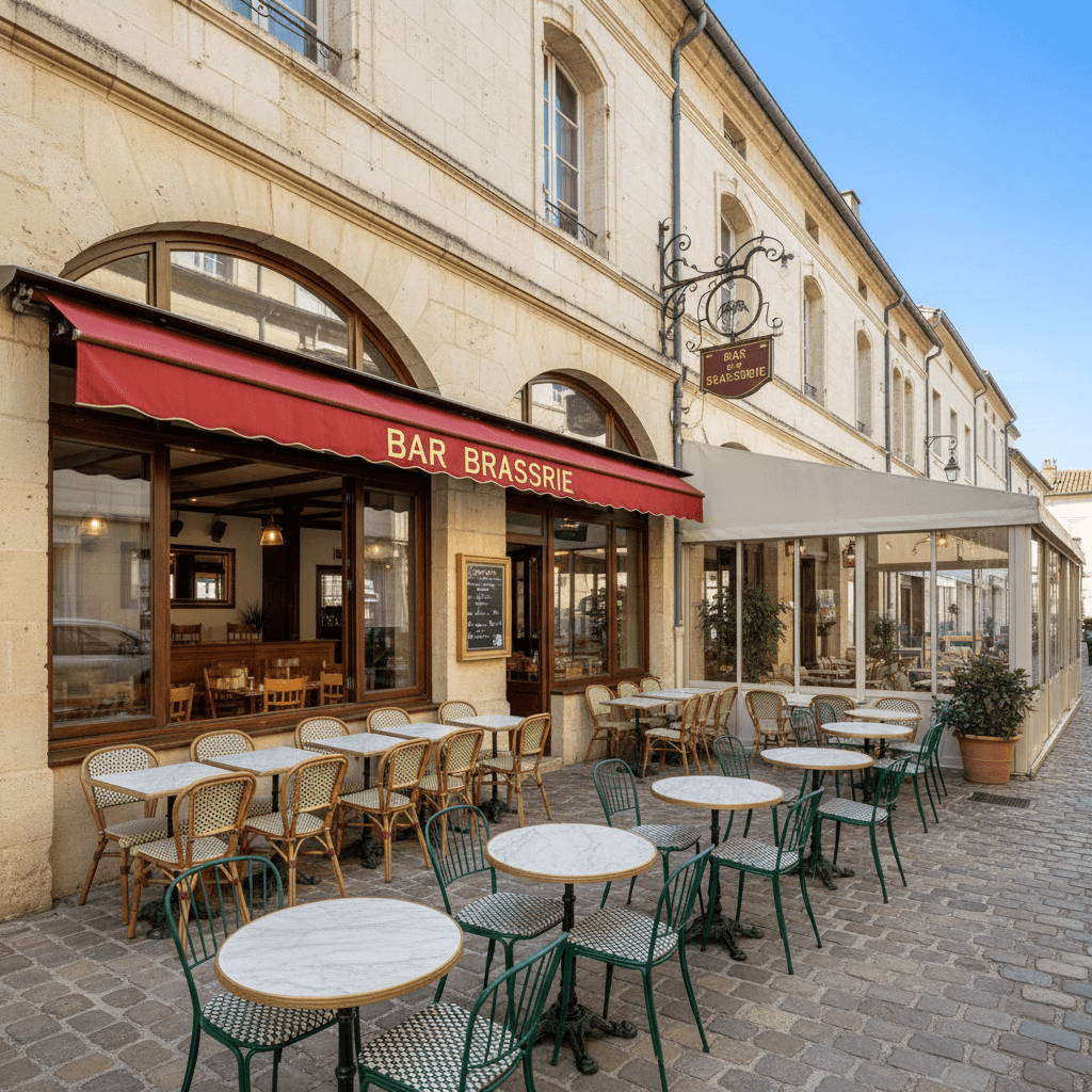 Bar-brasserie à Valence : terrasse - licence IV - Image 1