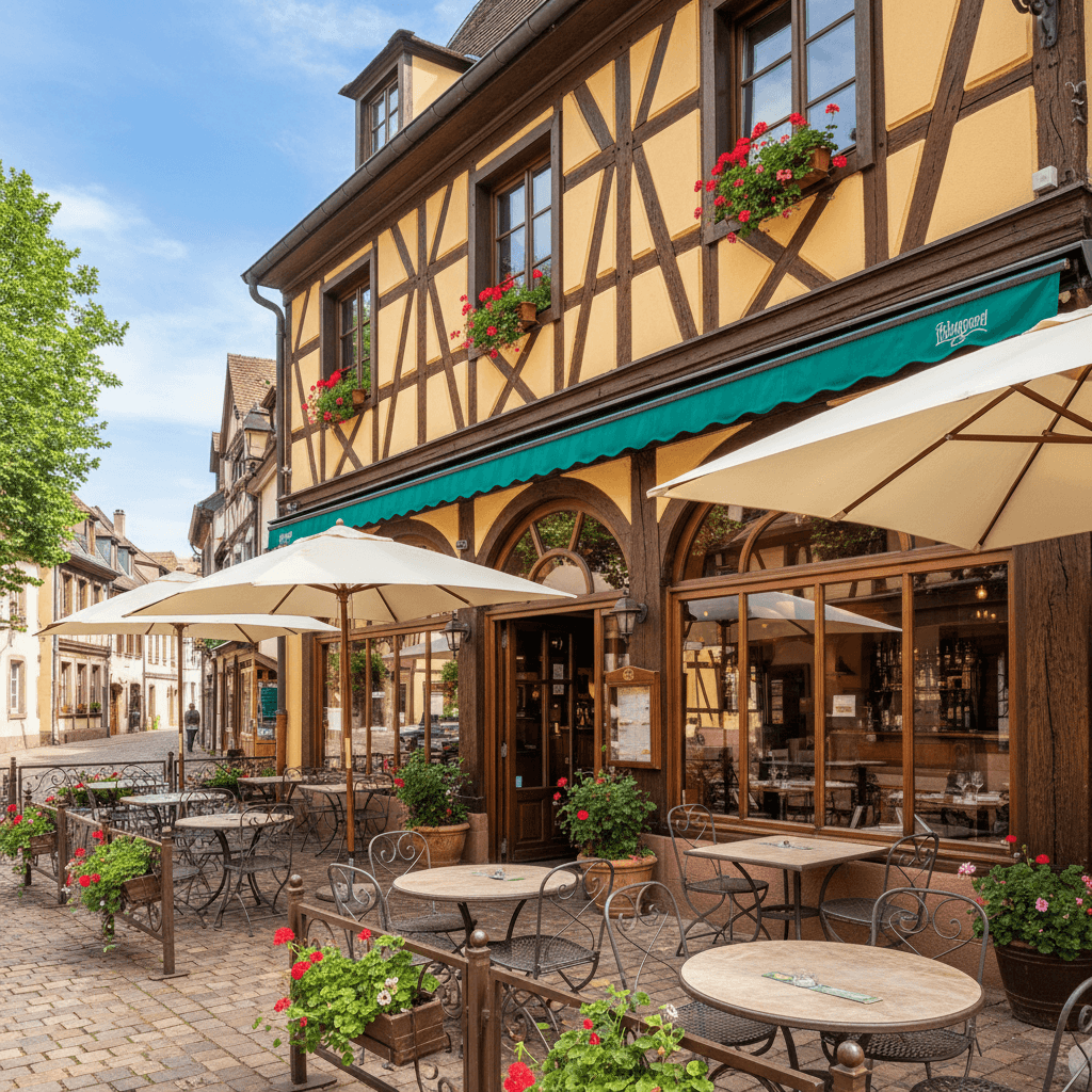 Restaurant 85m² à Colmar : terrasse - licence IV - Image 1