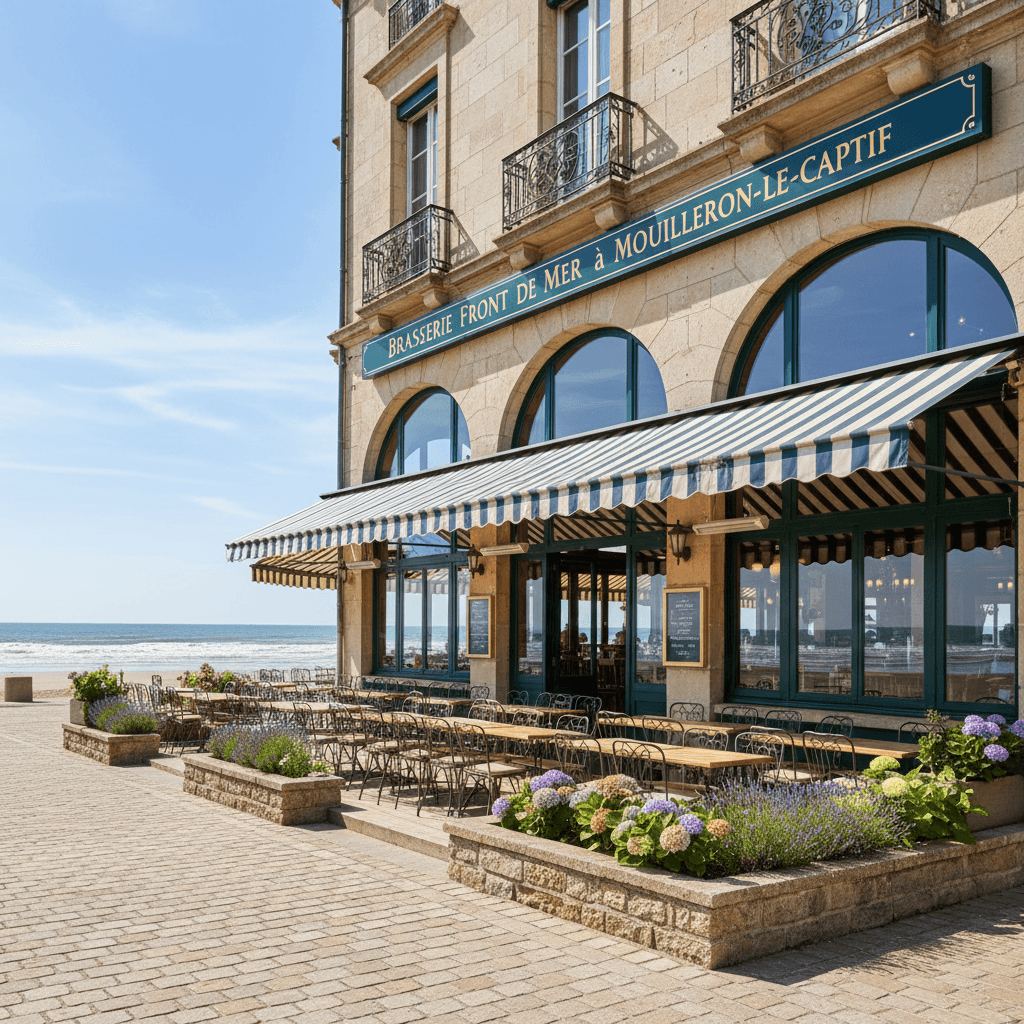 Bar-brasserie 60m² à Mouilleron-Le-Captif : terrasse - licence IV - Image 1