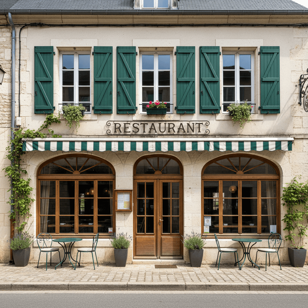 Restaurant 350m² à Saint-Martin-De-Gurson : terrasse - licence IV - Image 1