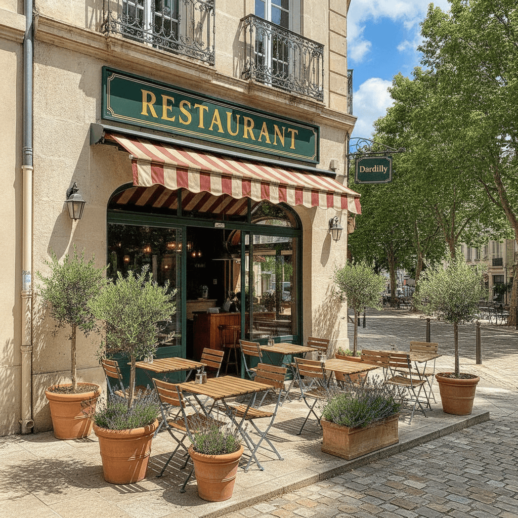 Restaurant 60m² à Dardilly : terrasse - extraction - Image 1