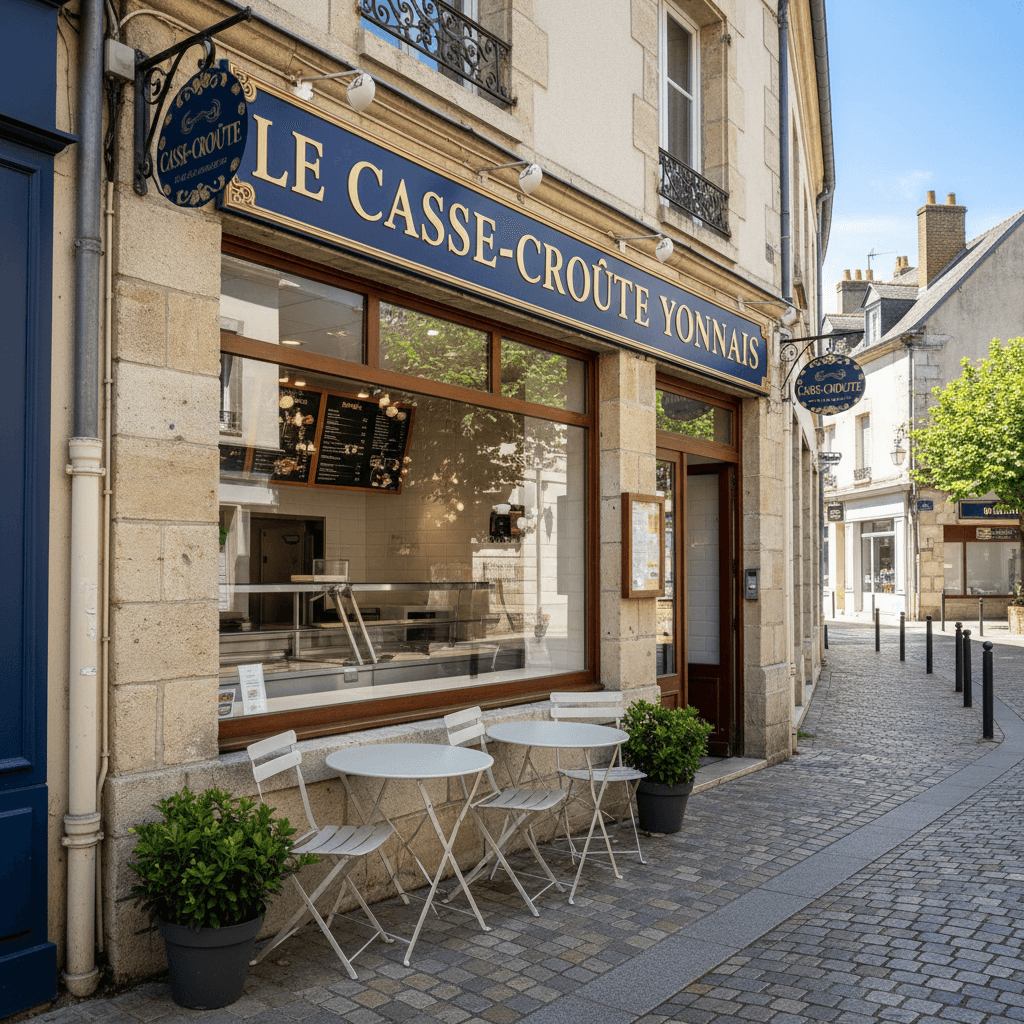 Fast-food à La Roche-Sur-Yon : terrasse - extraction - Image 1