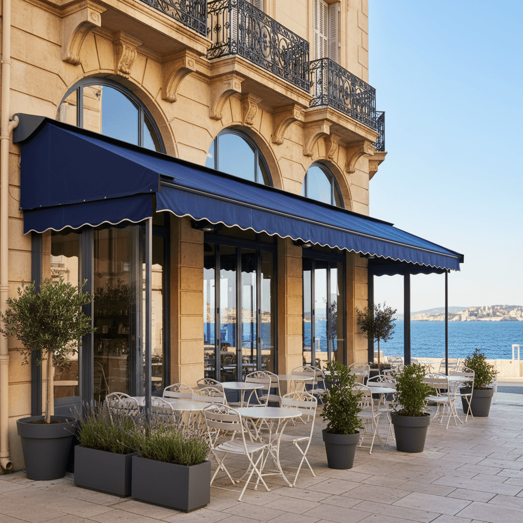Restaurant 163m² à Marseille : terrasse - licence IV