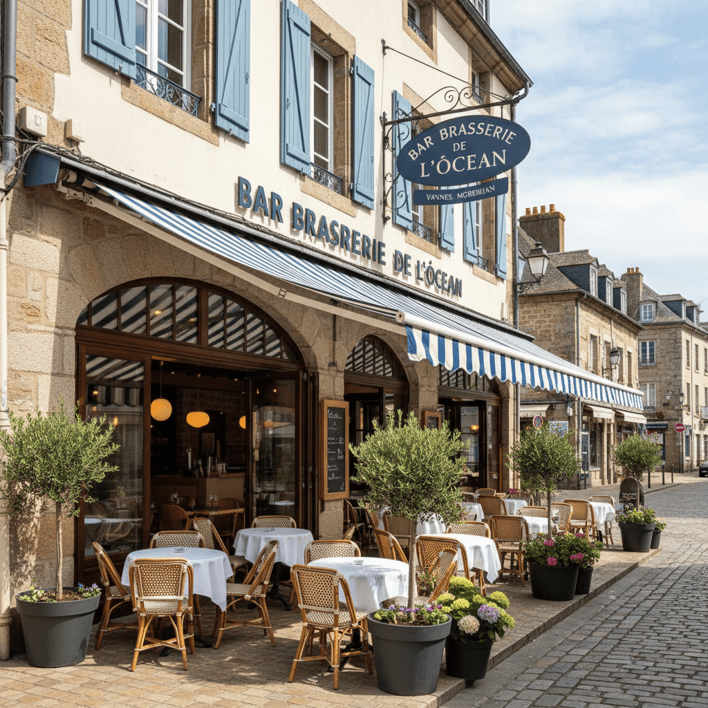 Bar-brasserie à Vannes : terrasse - licence IV - Image 1