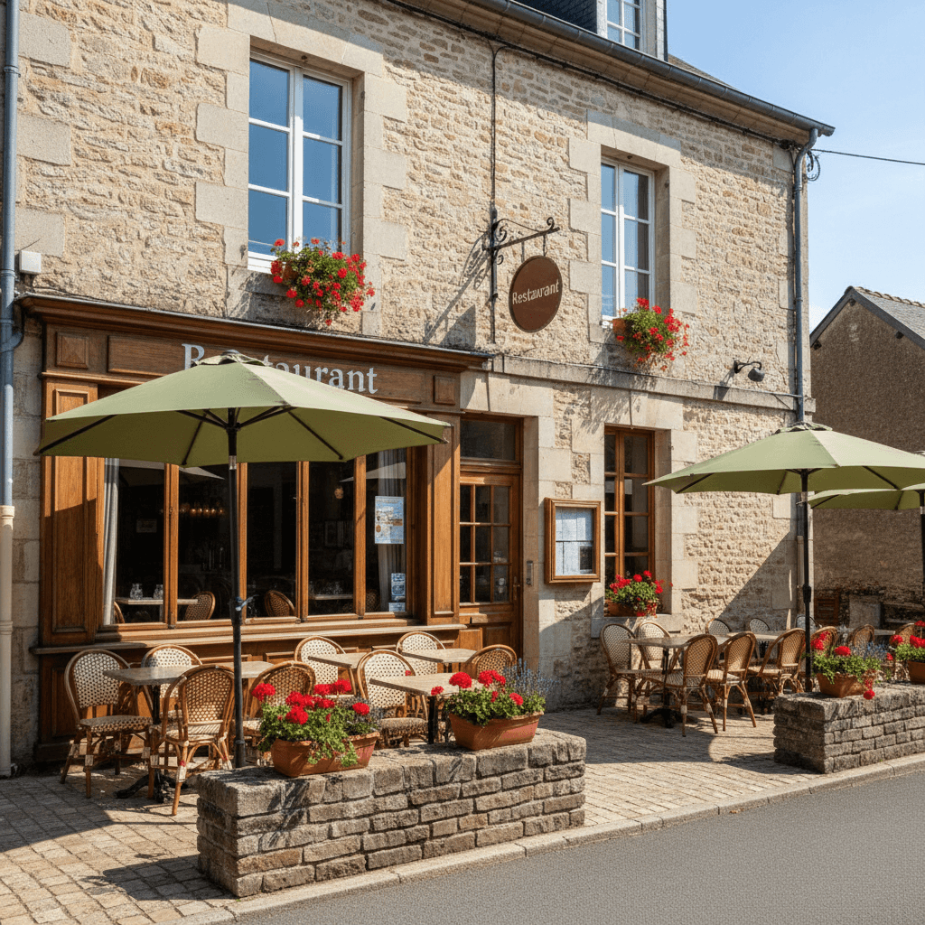 Restaurant 137m² à Foulangues : terrasse - licence IV - Image 1