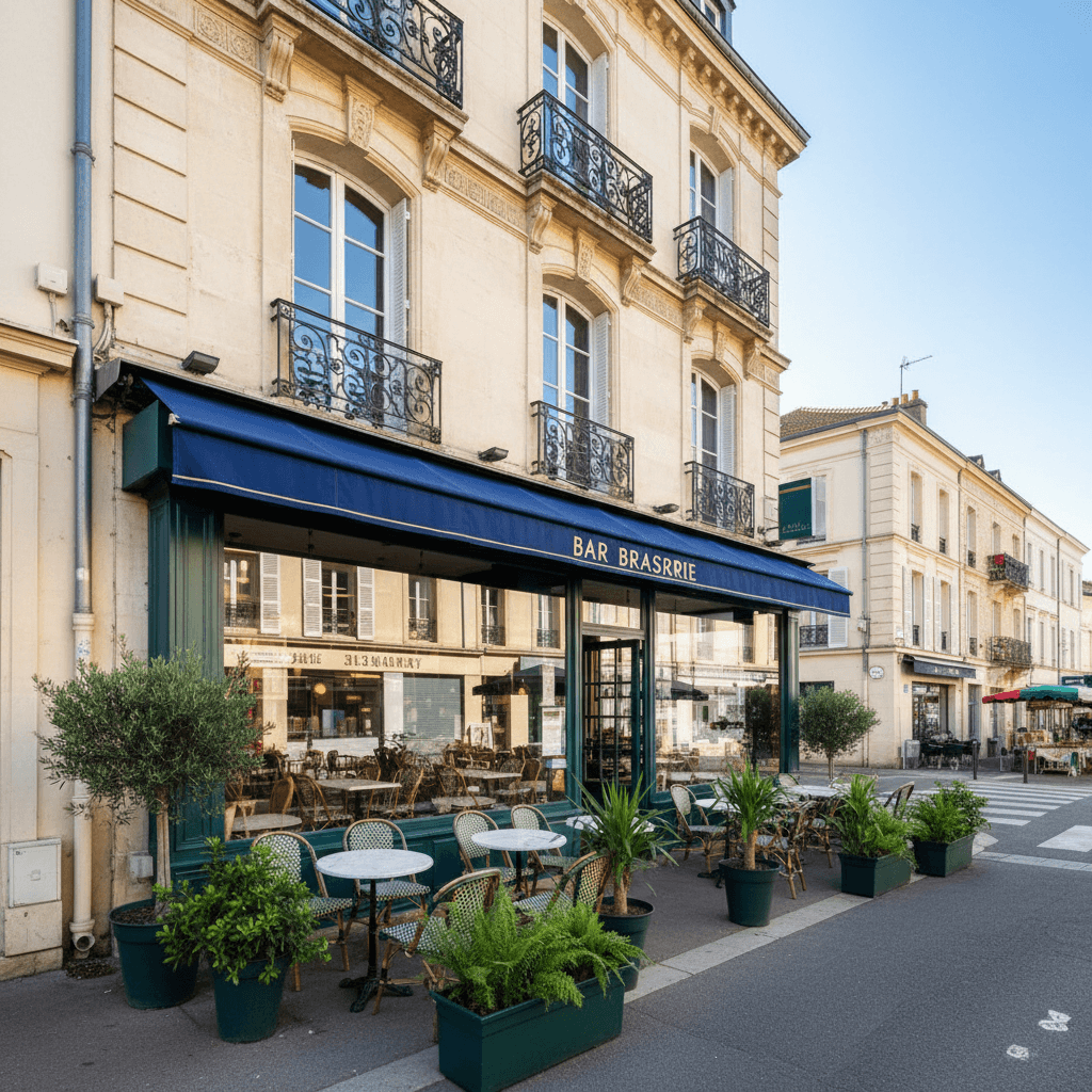 Bar-brasserie 200m² à Charvieu-Chavagneux : terrasse - licence IV - Image 1