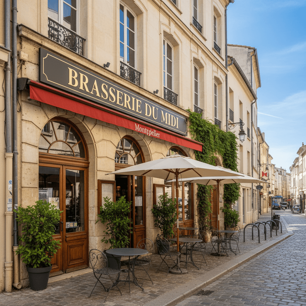 Bar-brasserie 220m² à Montpellier : terrasse - licence IV