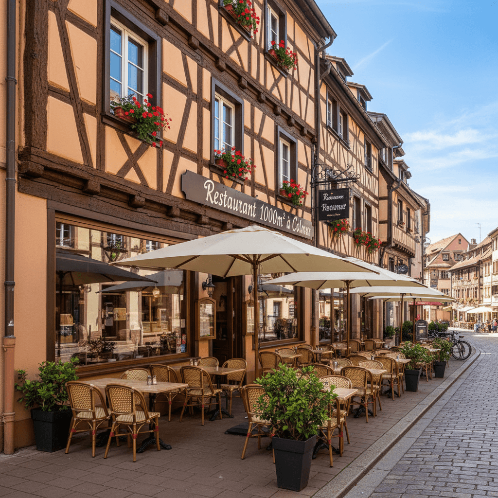 Restaurant 1000m² à Colmar : terrasse - licence IV - Image 1